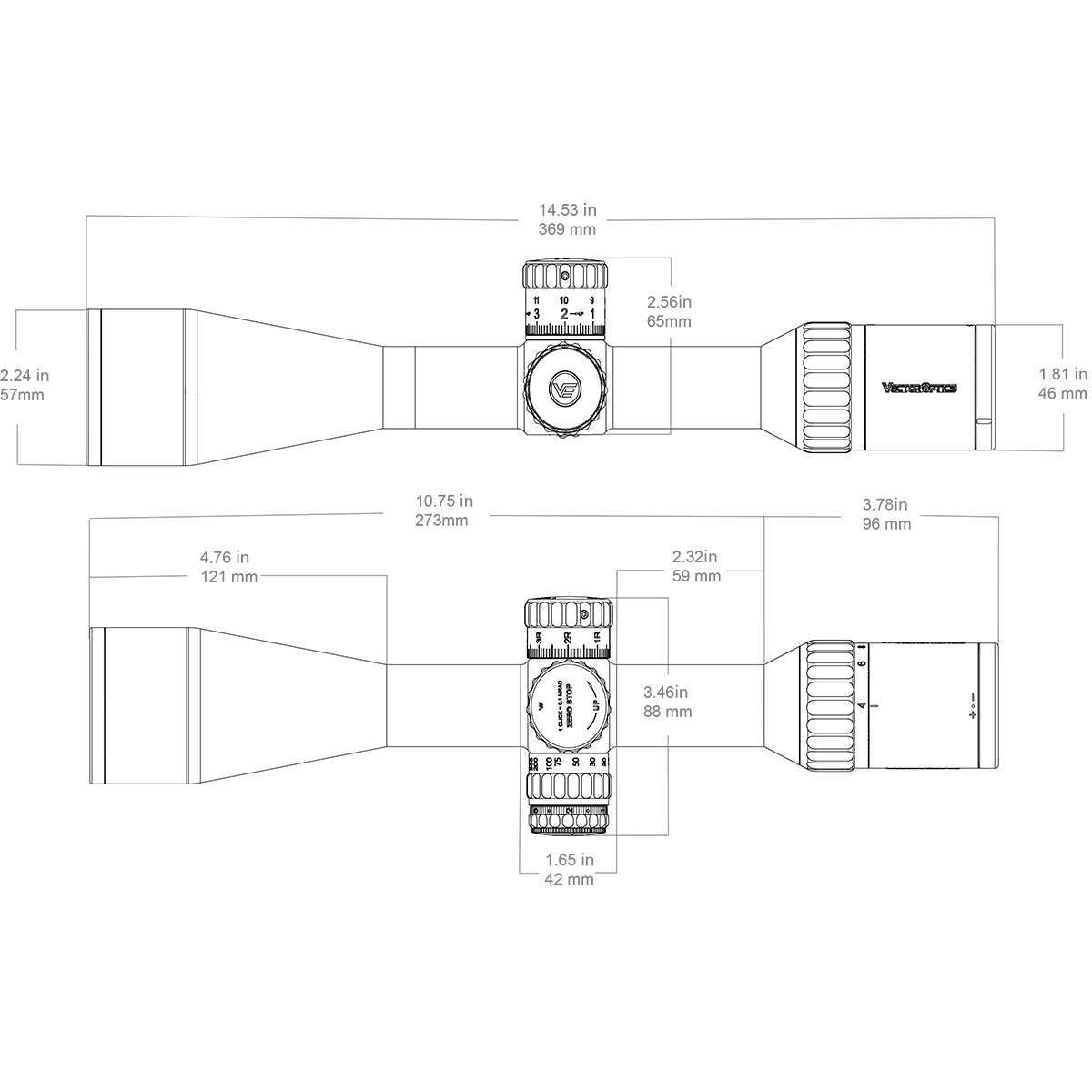 Visor Vector Optics Continental X6 4-24x50 ARI Long Range