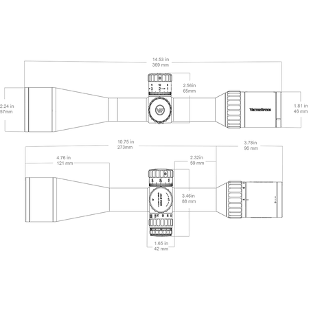 Visor Vector Optics Continental X6 4-24x50 ARI Long Range