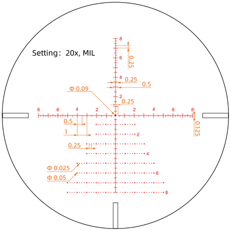 Visor Vector Optics Continental X6 4-24x50 ARI Long Range