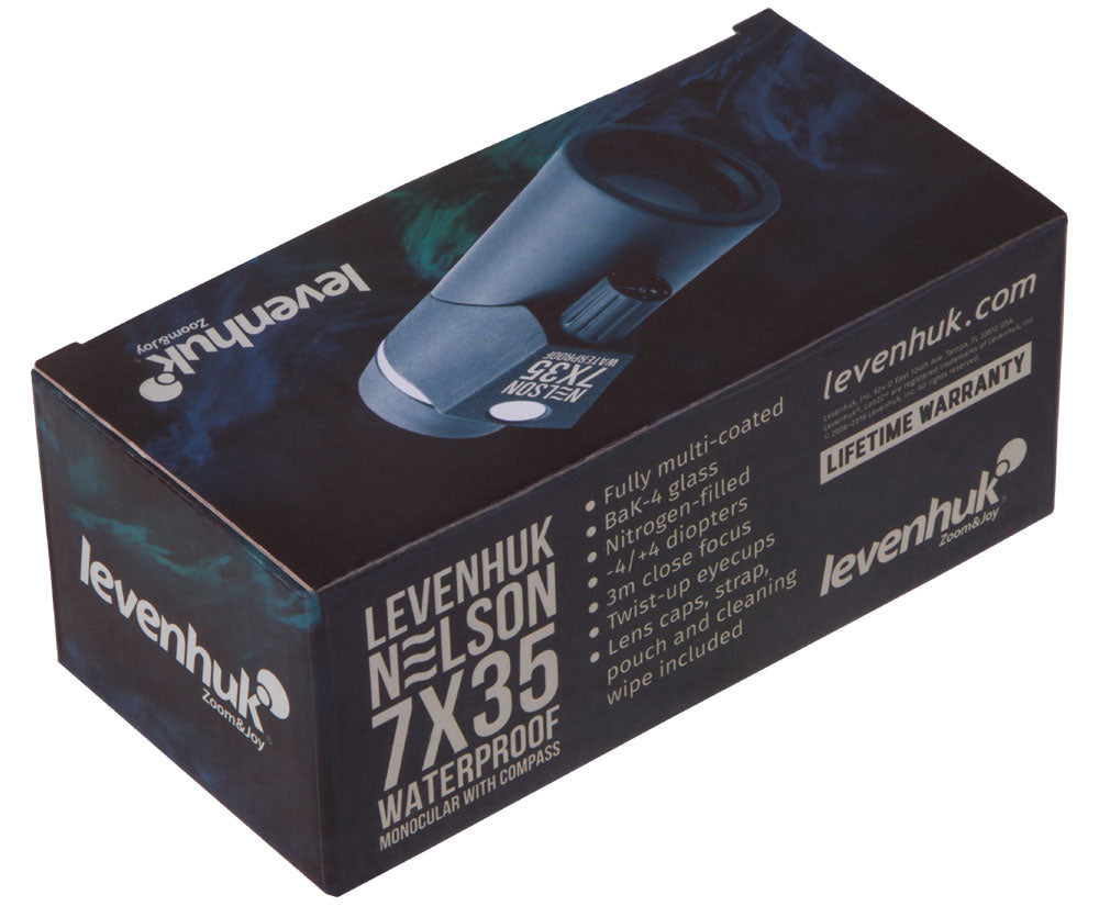 Monocular Levenhuk Nelson 7x35 con retícula y brújula