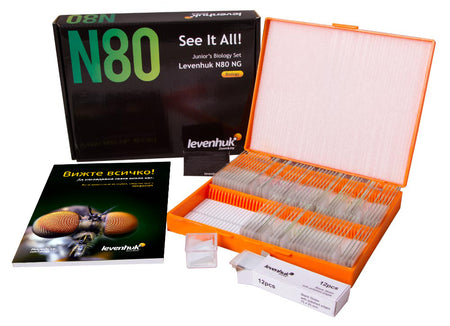 Juego de preparaciones Levenhuk N80 NG «Lo verás todo»