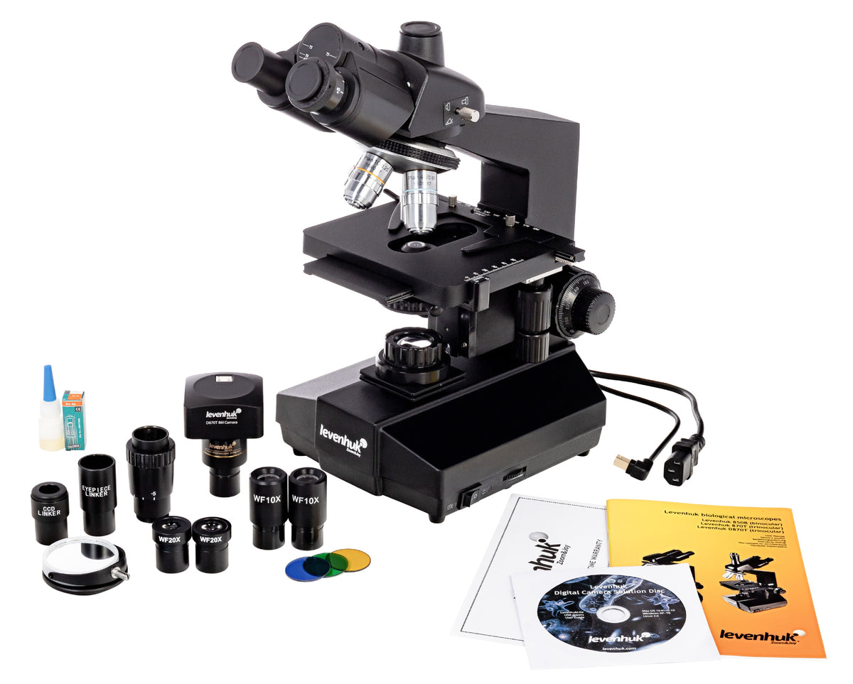 Microscopio trinocular digital Levenhuk D870T 8M
