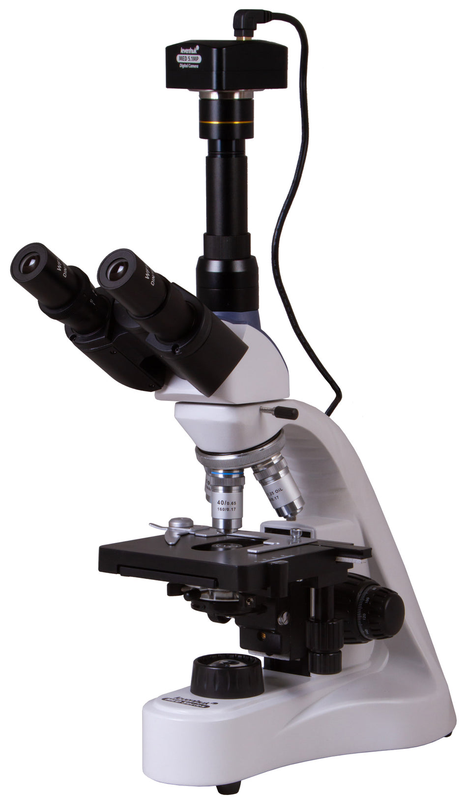 Microscopio trinocular digital Levenhuk MED D10T