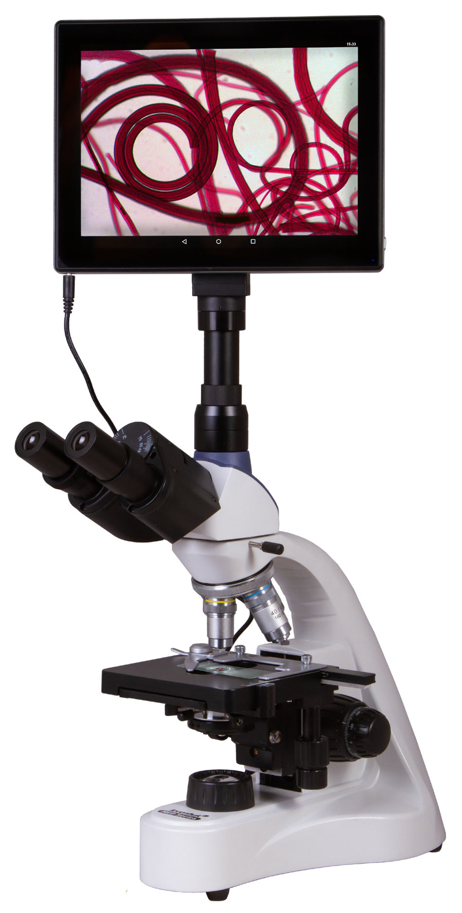 Microscopio trinocular digital Levenhuk MED D10T LCD