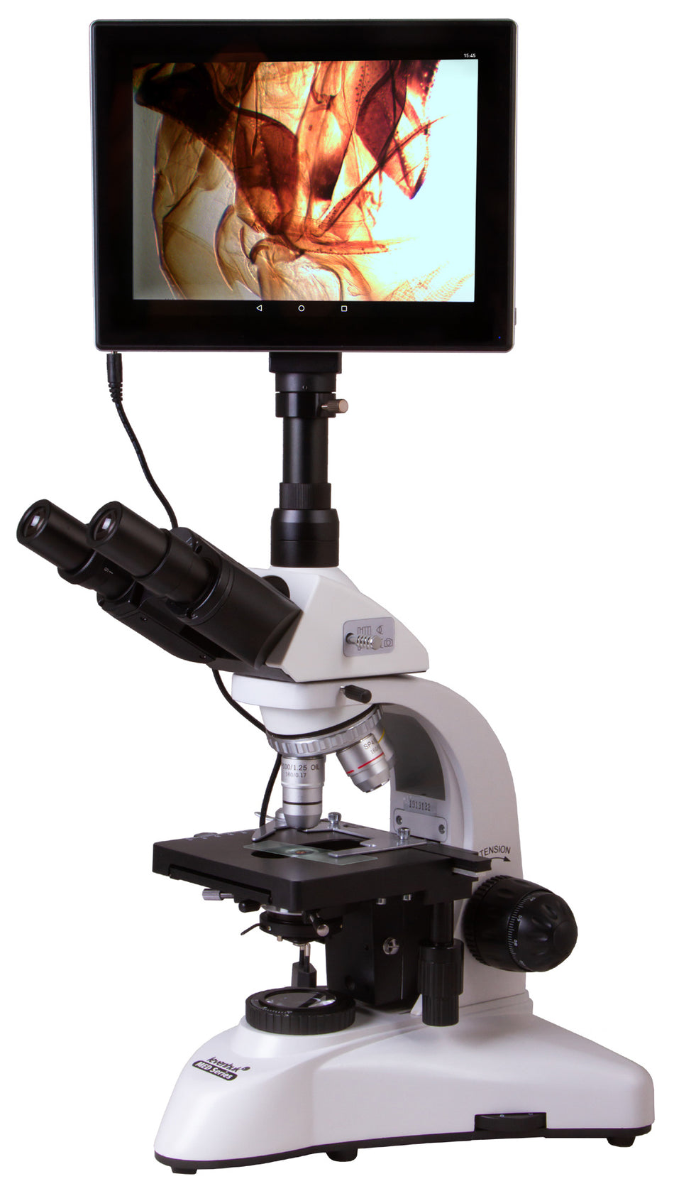 Microscopio trinocular digital Levenhuk MED D20T LCD