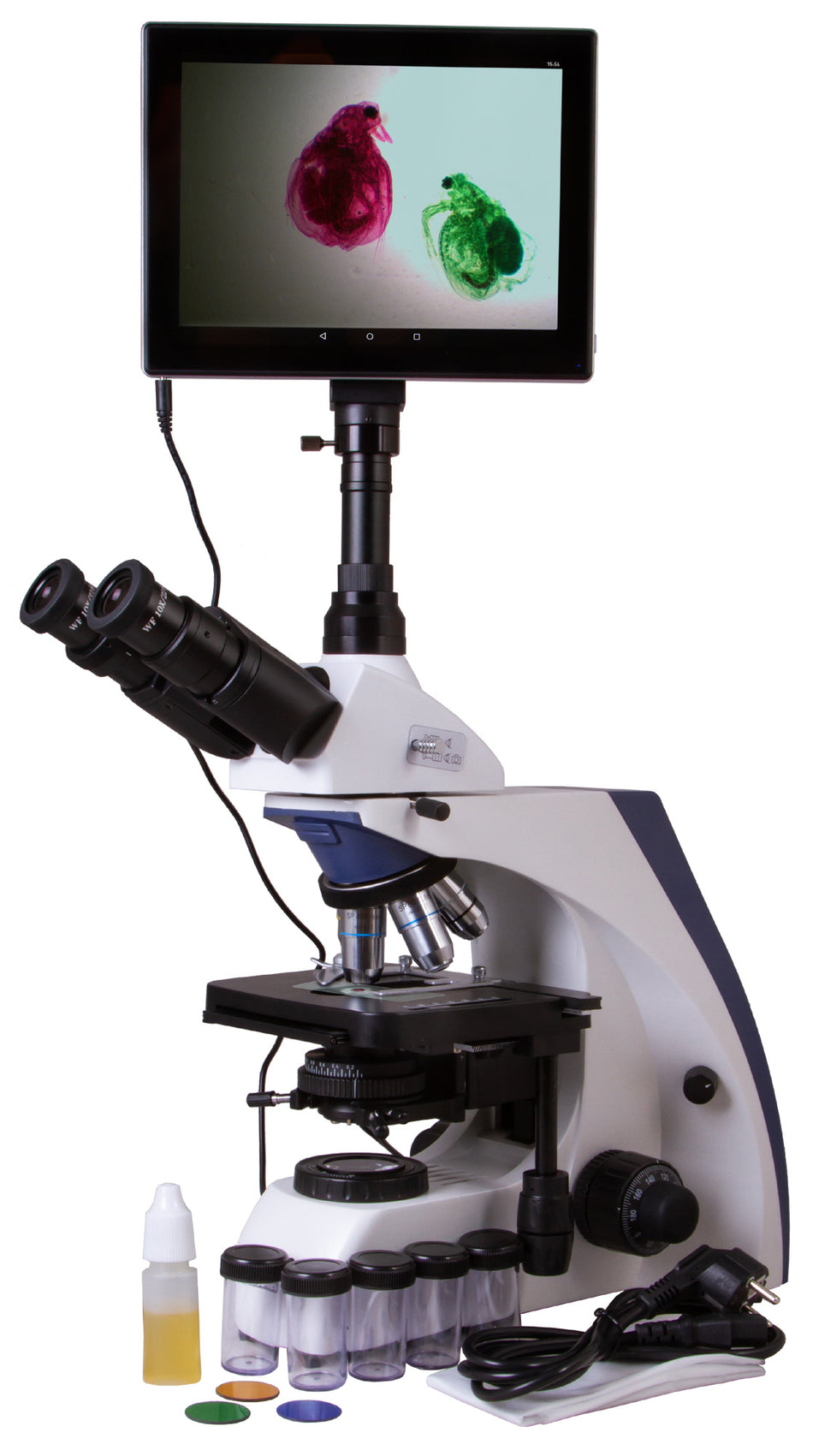 Microscopio trinocular digital Levenhuk MED D30T LCD