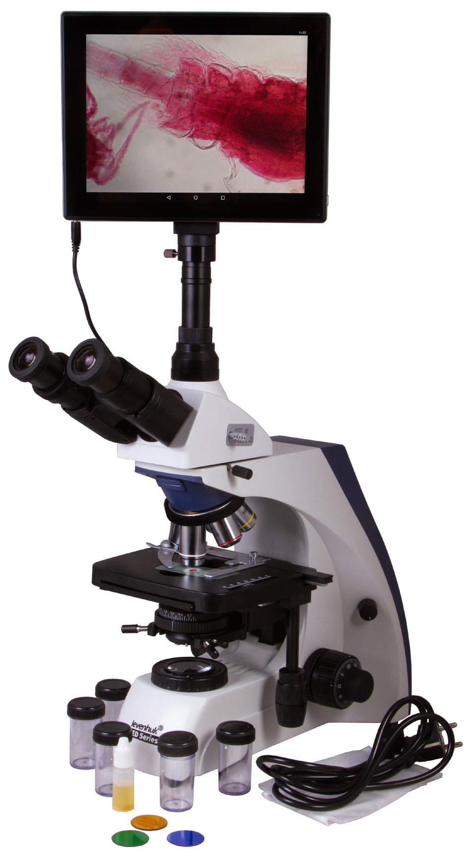 Microscopio trinocular digital Levenhuk MED D35T LCD