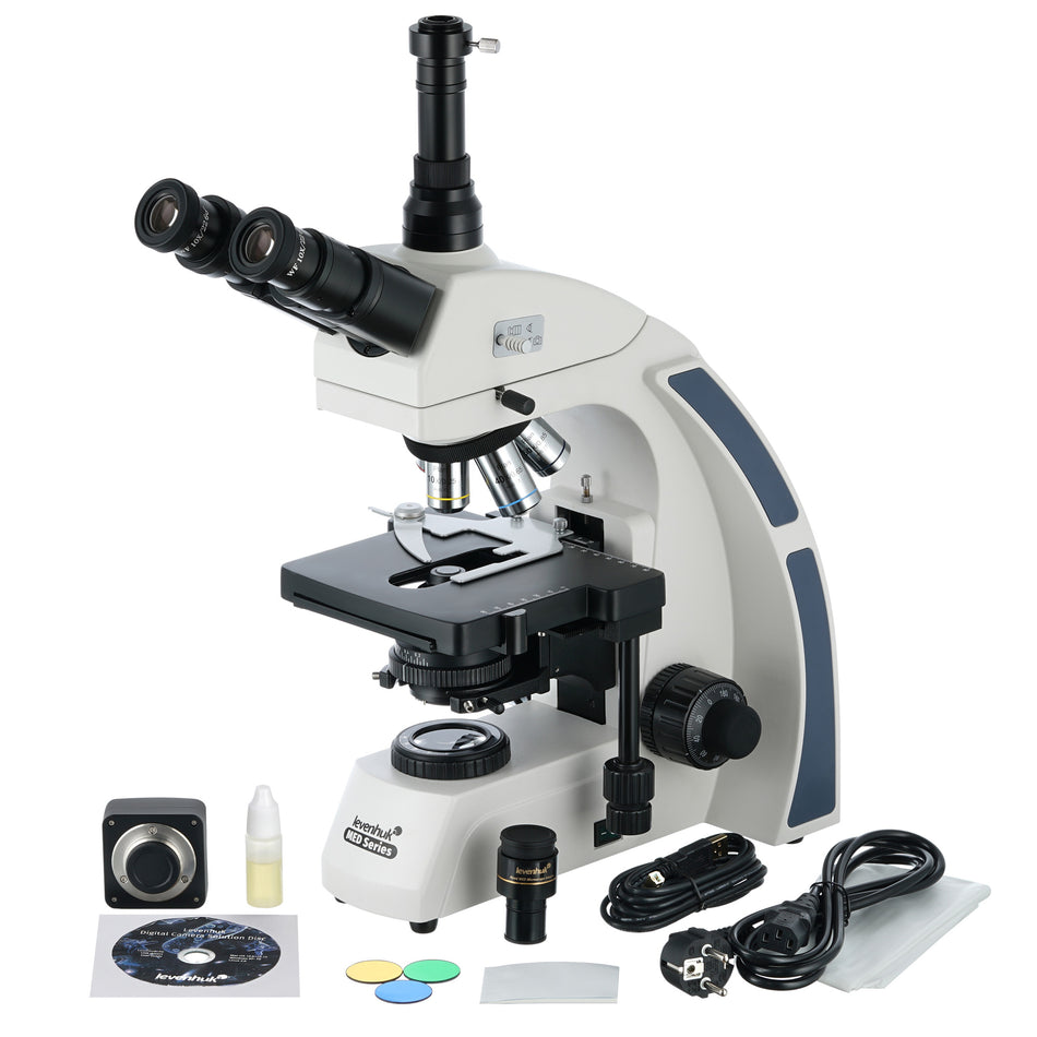 Microscopio trinocular digital Levenhuk MED D40T