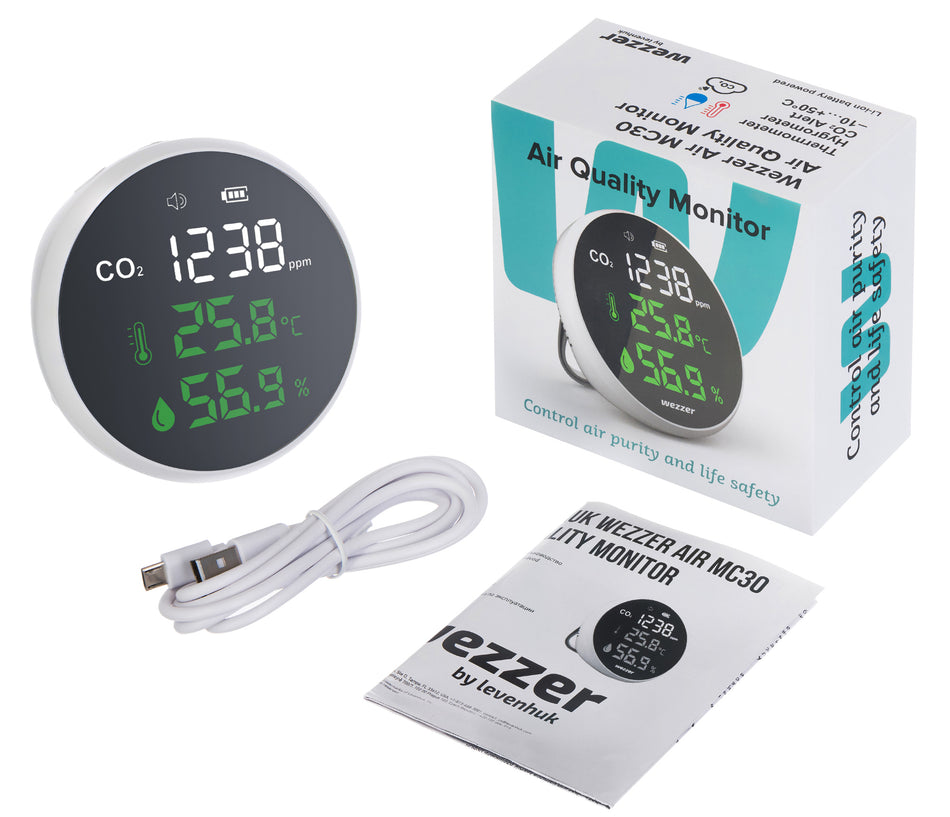Medidor de la calidad del aire Levenhuk Wezzer Air MC30