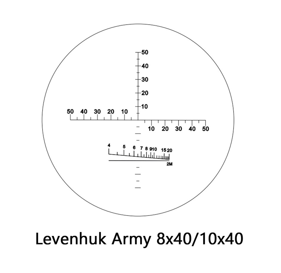 Prismáticos Levenhuk Army 8x40 con retícula