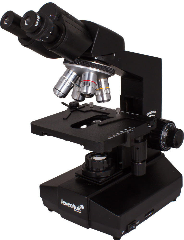 Microscopio biológico binocular Levenhuk 850B