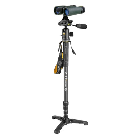 Vanguard Veo 2S CM-264TBP120T - Monopie de carbono con pie retráctil, rótula de bola