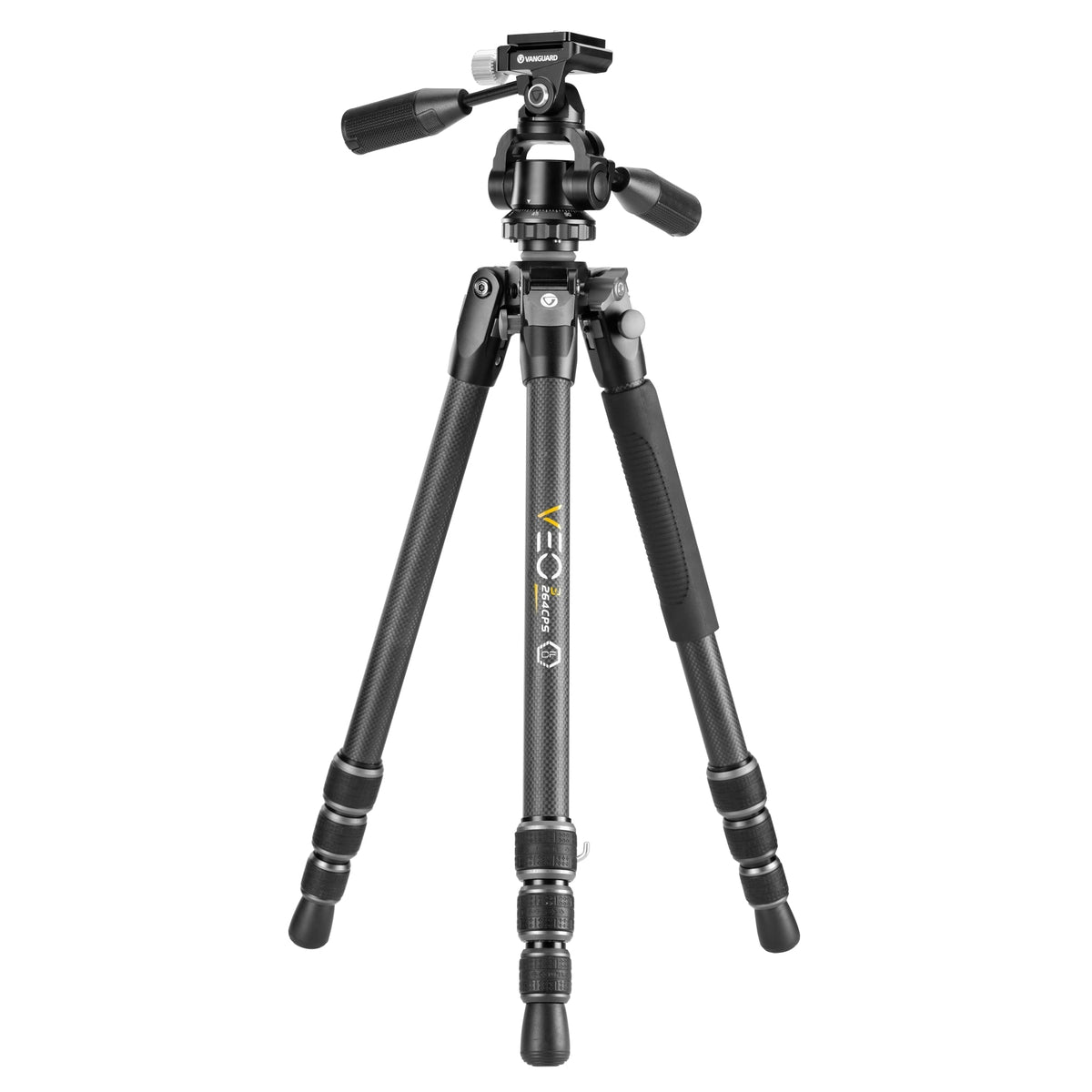 Vanguard Veo 3 264CPS - Trípode de fibra de carbono, rótula de 3 vías
