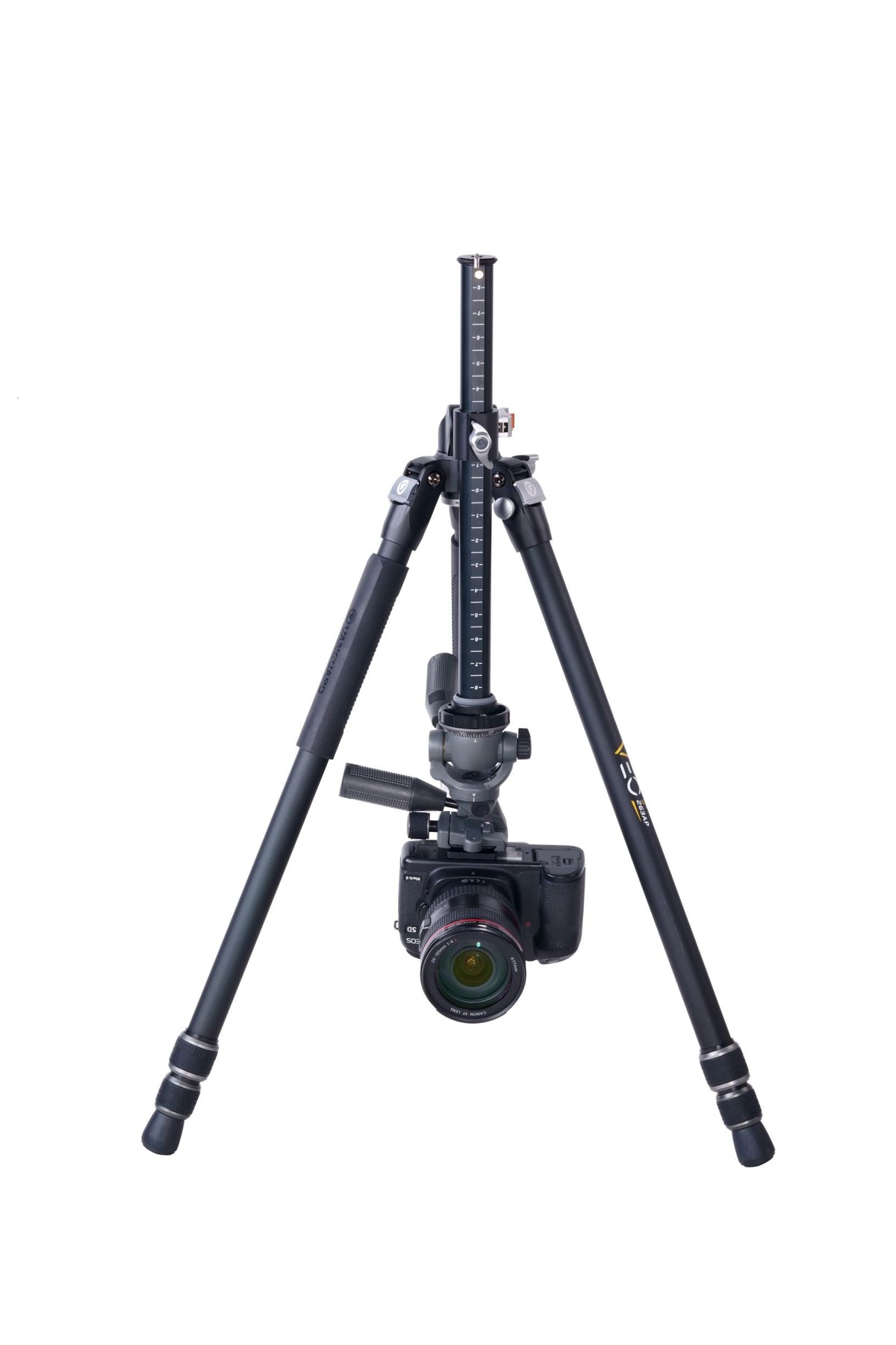 Vanguard Veo 3+ 263AP - Trípode de aluminio, rótula de 3 vías y columna central multiángulo