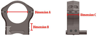 Juego de Anillas WARNE Maxima horizontal 1" [Fijas] - Medianas